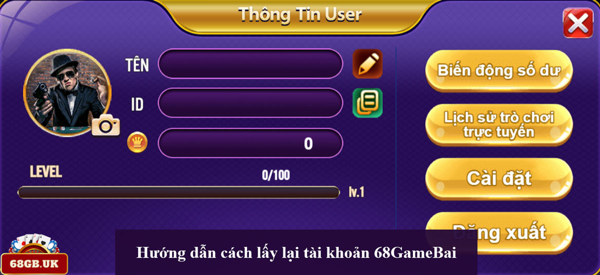 Quên mật khẩu 68 Game Bài